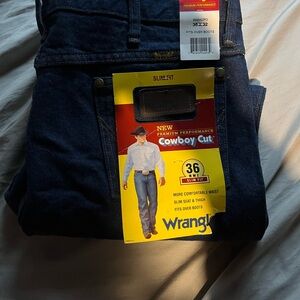 Wrangler Cowboy Cut Bootcut Jeans - Dark Blue